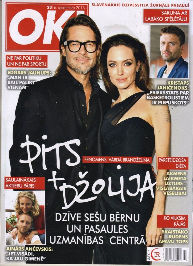 OK! LATVIA magazine side cover 6 September 2013