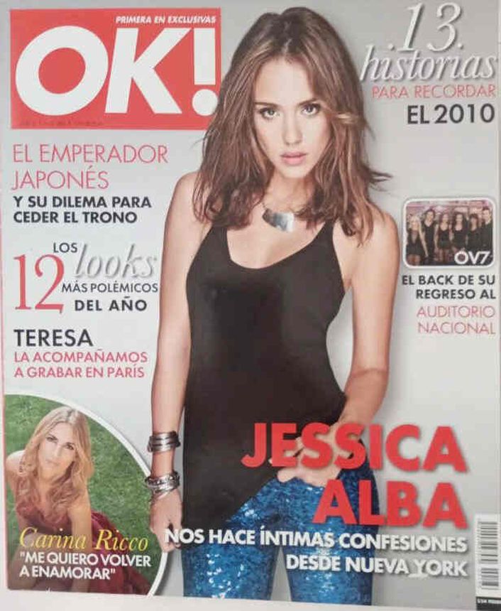 OK! MEXICO magazine side cover  December 2010