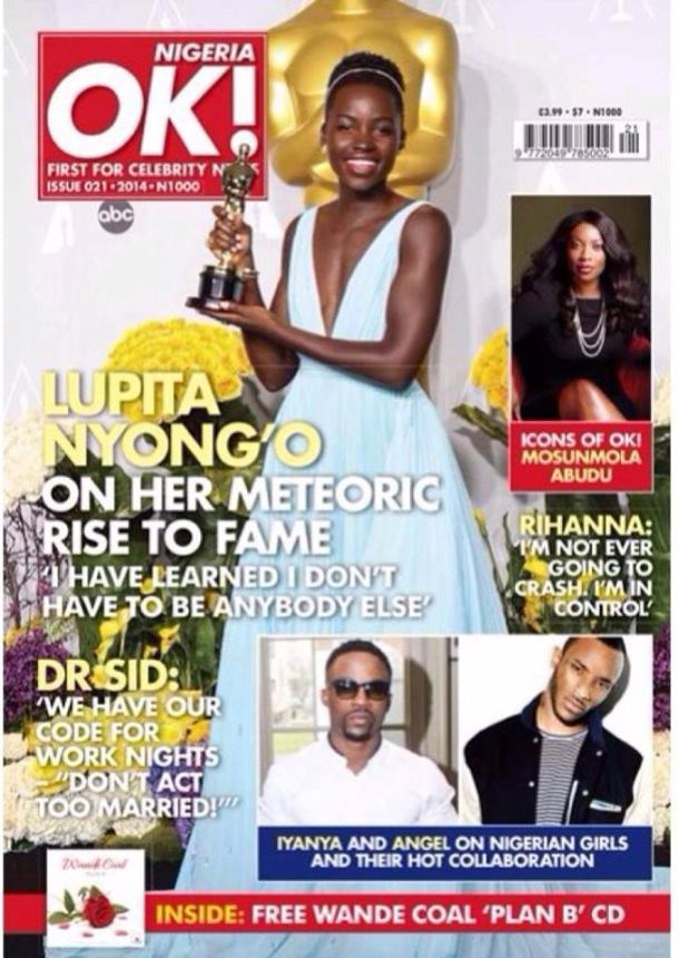 OK! NIGERIA magazine side cover  March 2014