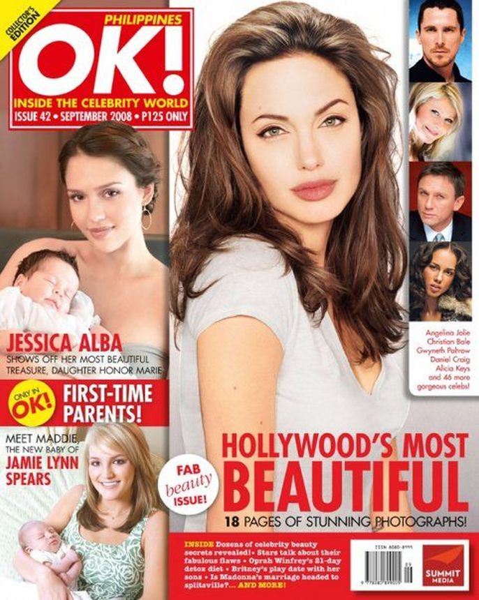 OK! PHILIPPINES magazine side cover  September 2008