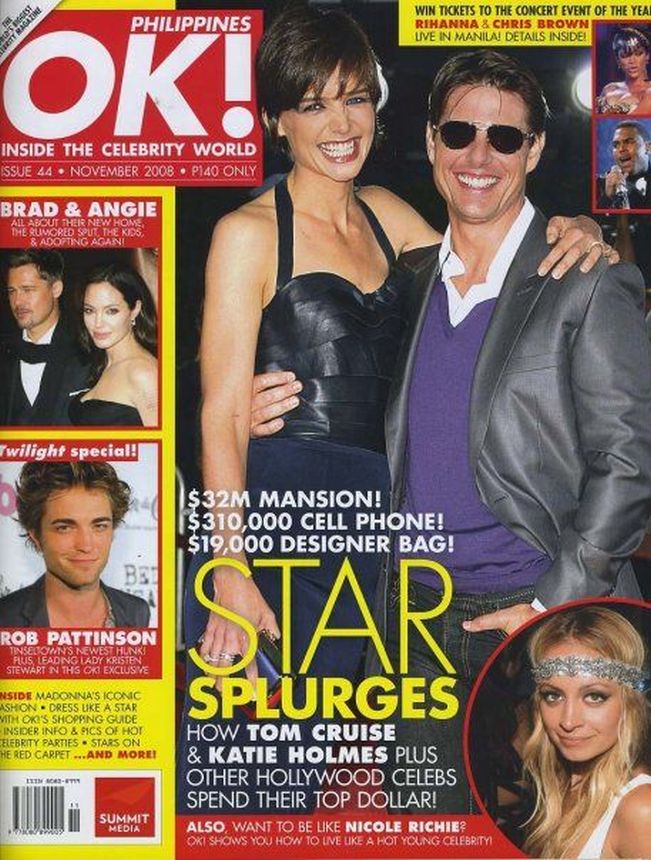 OK! PHILIPPINES magazine side cover  November 2008