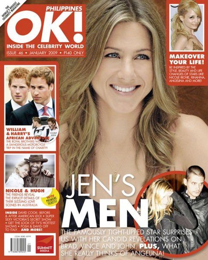 OK! PHILIPPINES magazine side cover  January 2009