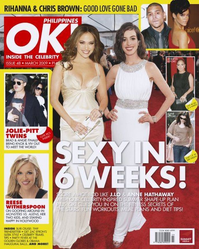 OK! PHILIPPINES magazine side cover  March 2009