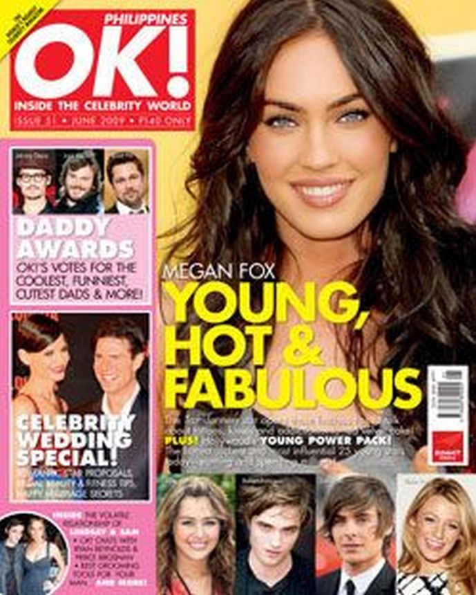 OK! PHILIPPINES magazine side cover  June 2009