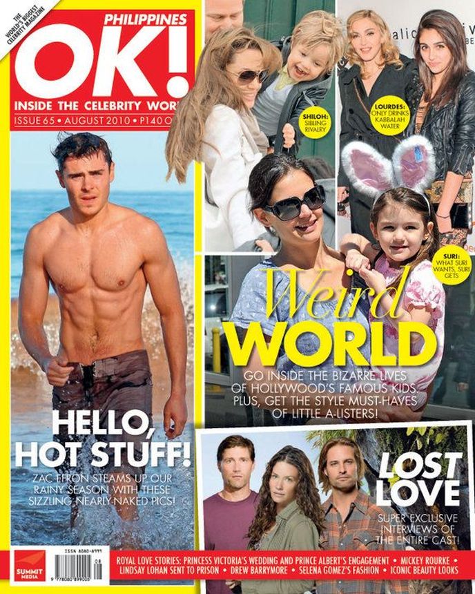 OK! PHILIPPINES magazine side cover  August 2010