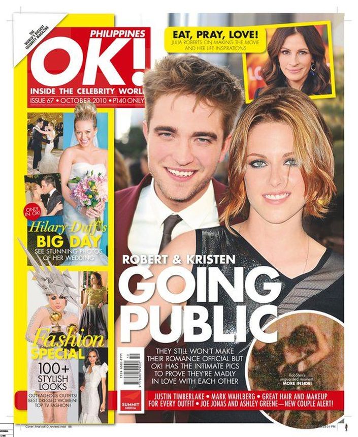 OK! PHILIPPINES magazine side cover  October 2010