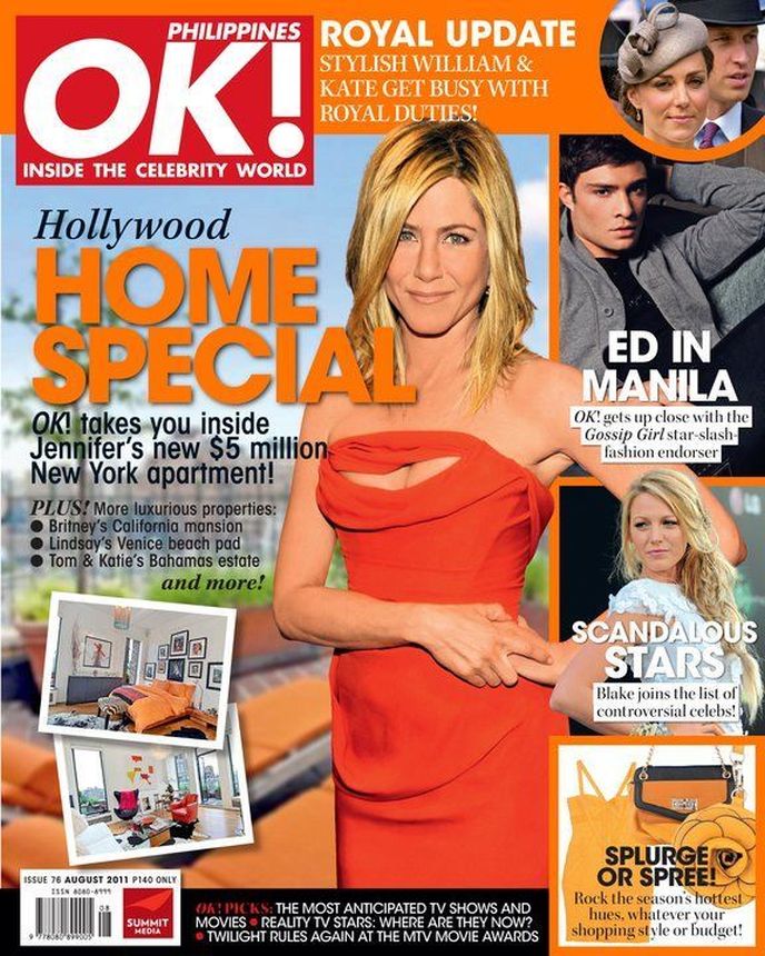 OK! PHILIPPINES magazine side cover  August 2011