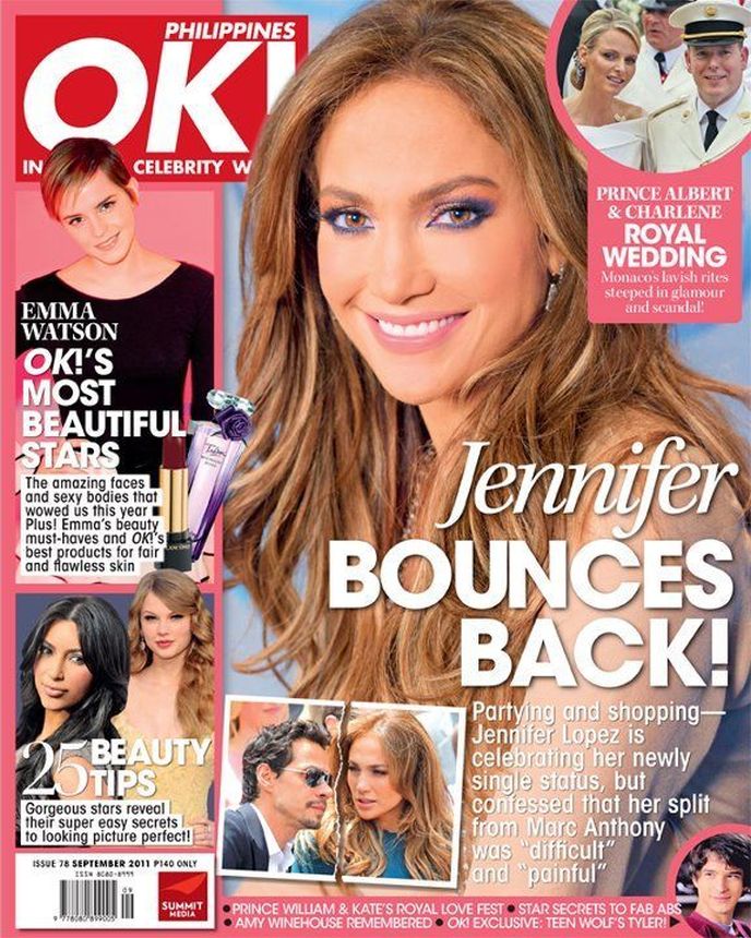 OK! PHILIPPINES magazine side cover  September 2011