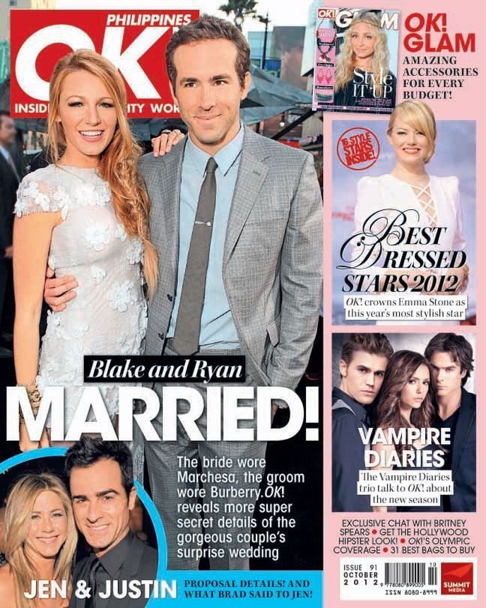 OK! PHILIPPINES magazine side cover  October 2012