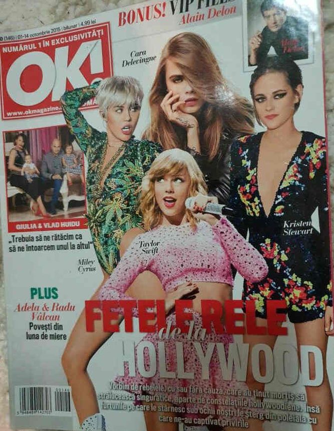 OK! ROMANIA magazine side cover 1 October 2015