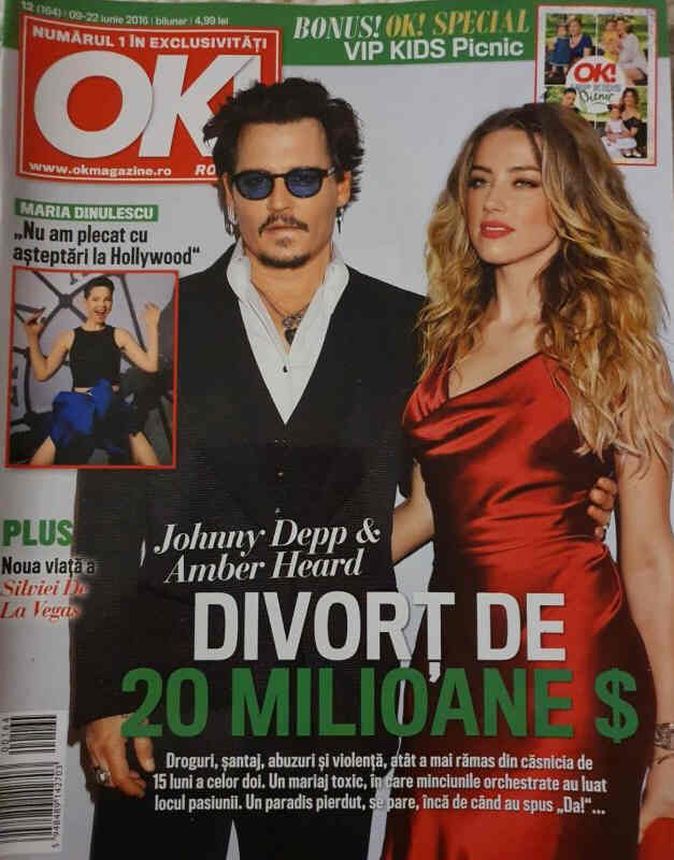 OK! ROMANIA magazine side cover 9 June 2016