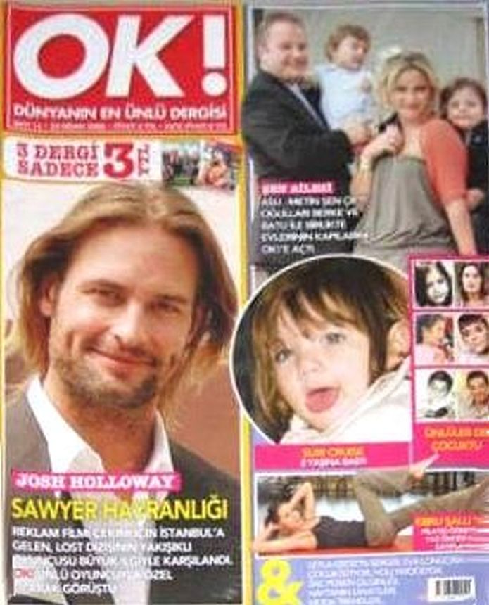 OK! TURKEY magazine side cover Issue 15   2008