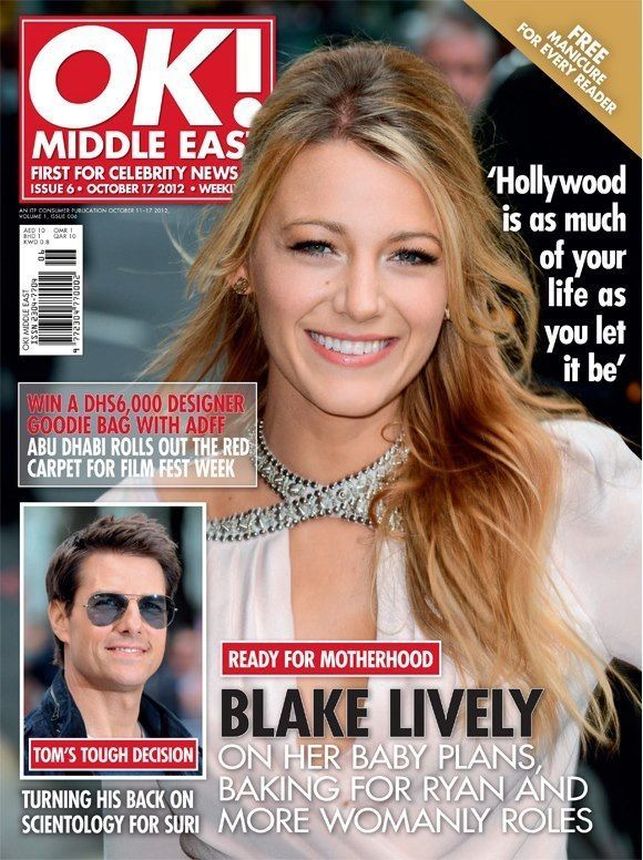 OK! UAE magazine side cover 17 October 2012