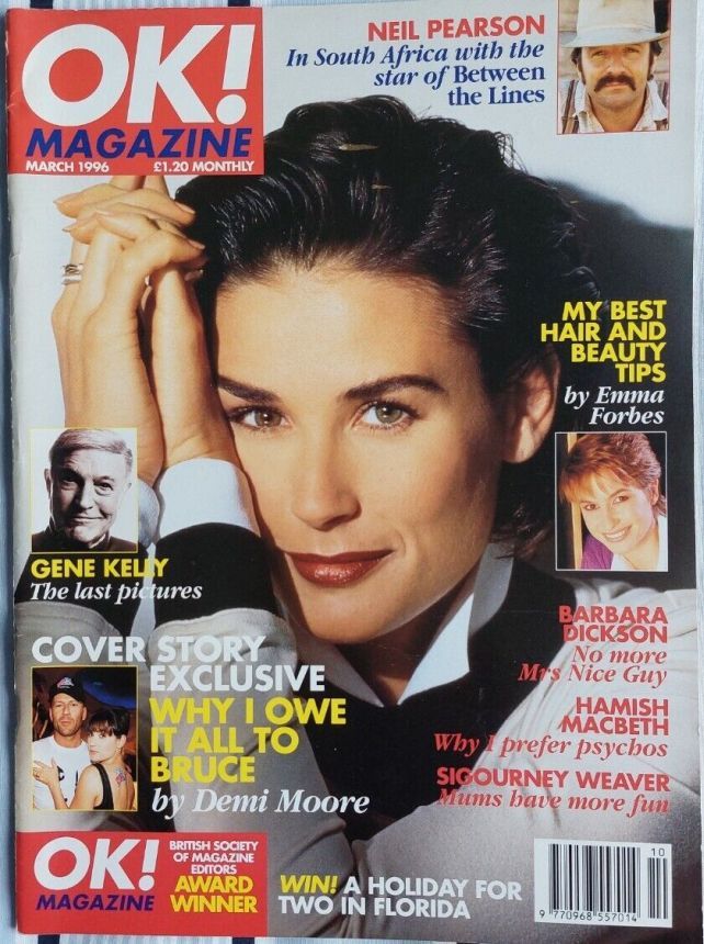 OK! UK magazine side cover  March 1996