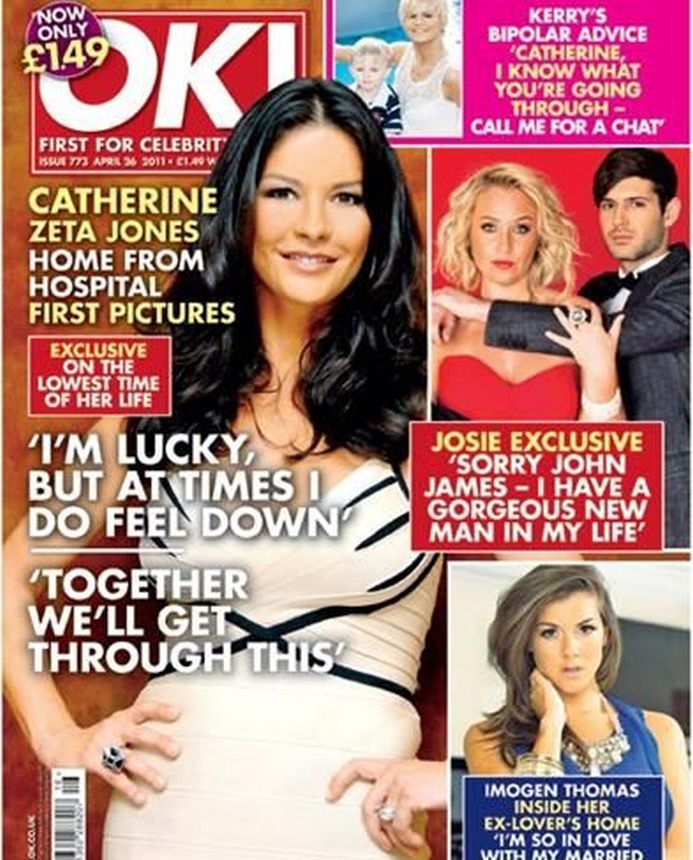 OK! UK magazine side cover 26 April 2011