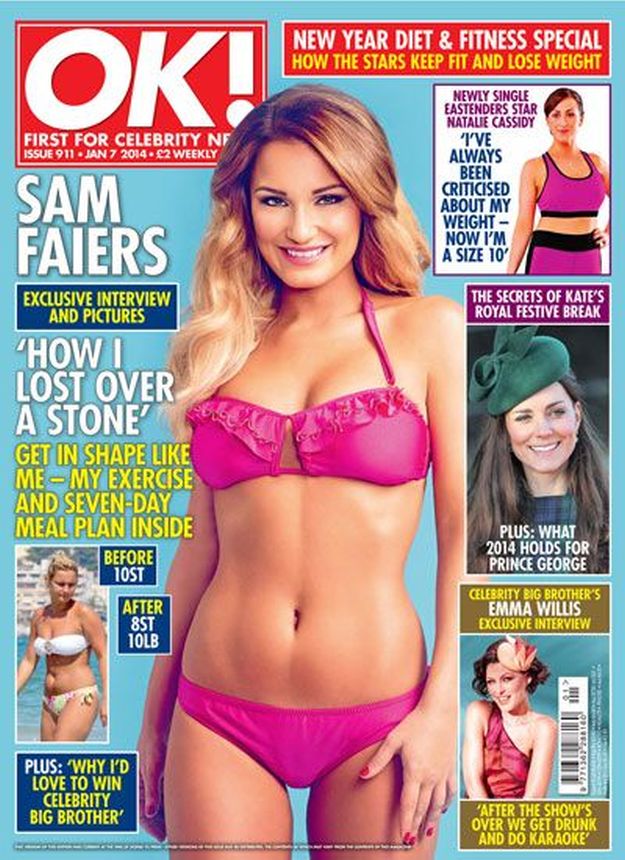 OK! UK magazine side cover 7 January 2014