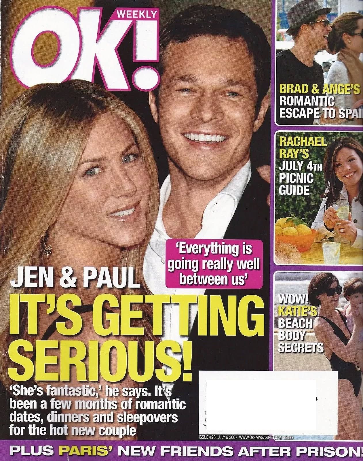 OK! USA magazine side cover 9 July 2007