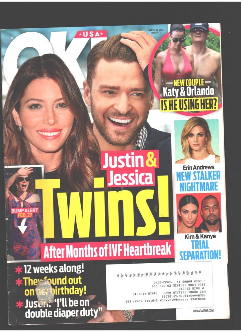 OK! USA magazine side cover 21 March 2016