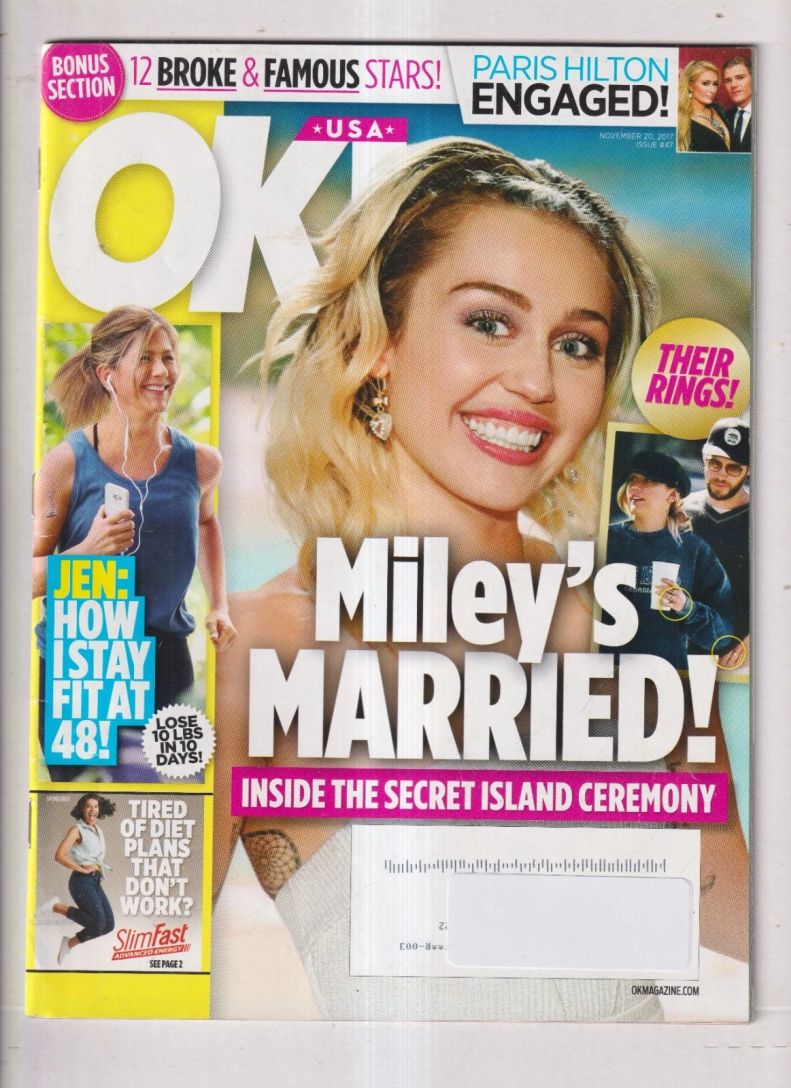 OK! USA magazine side cover 20 November 2017