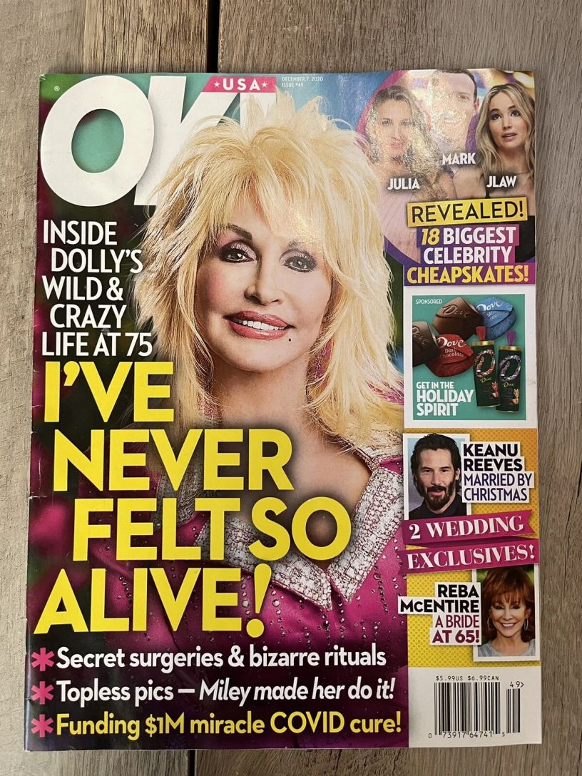 OK! USA magazine side cover 7 December 2020