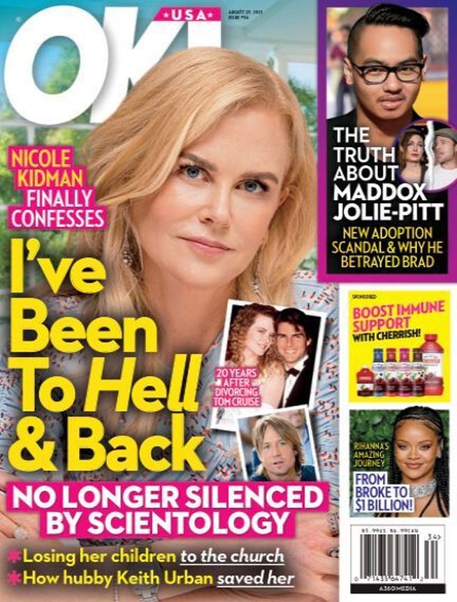 OK! USA magazine side cover 13 August 2021