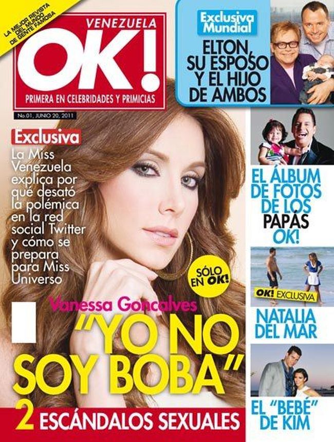 OK! VENEZUELA magazine side cover 20 June 2011