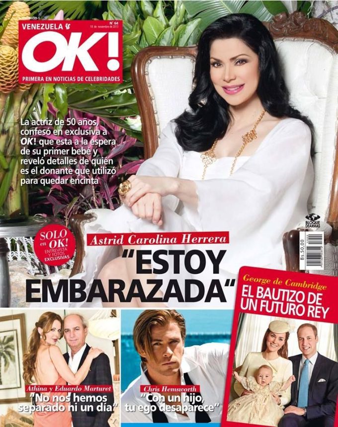 OK! VENEZUELA magazine side cover 18 November 2013