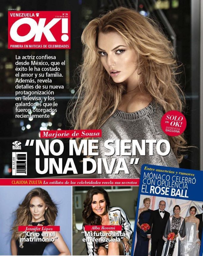 OK! VENEZUELA magazine side cover 21 April 2014