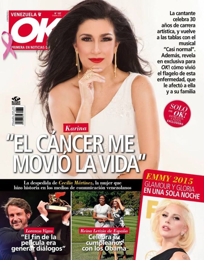 OK! VENEZUELA magazine side cover  October 2015