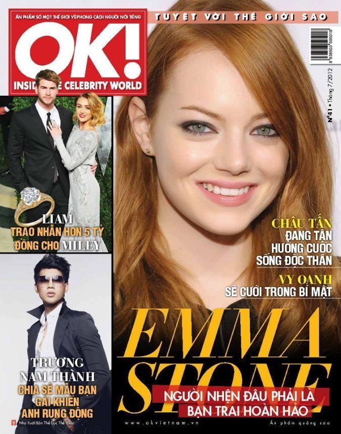 OK! VIETNAM magazine side cover  July 2012