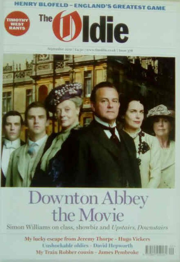 THE OLDIE magazine side cover Issue 378  September 2019
