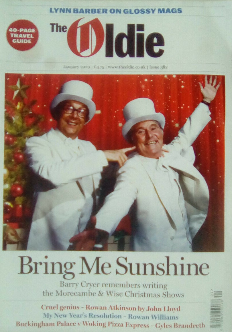 THE OLDIE magazine side cover Issue 382  January 2020