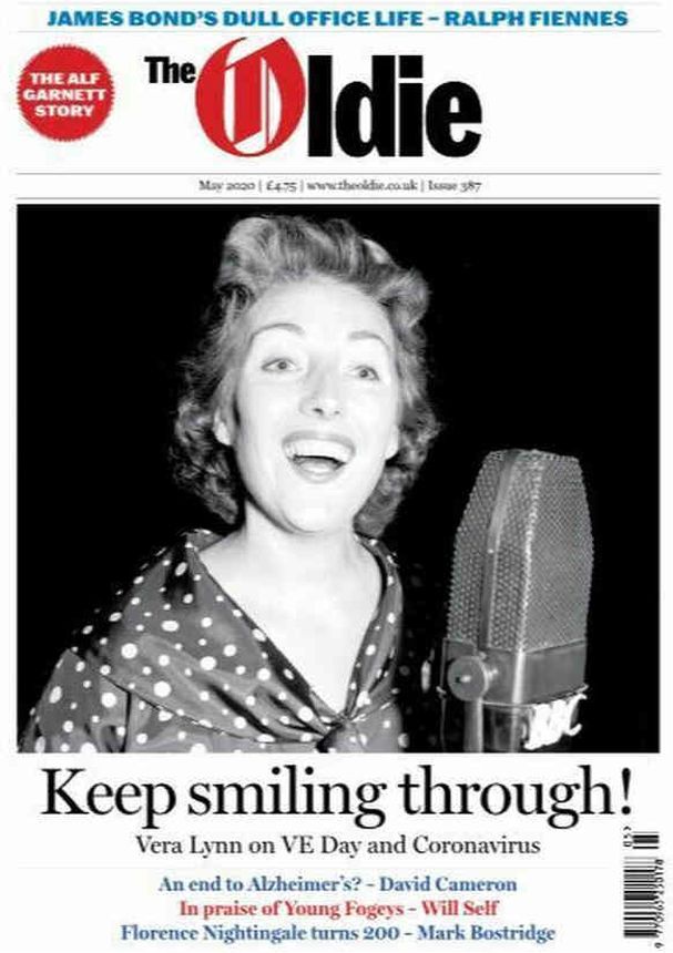 THE OLDIE magazine side cover Issue 387  May 2020