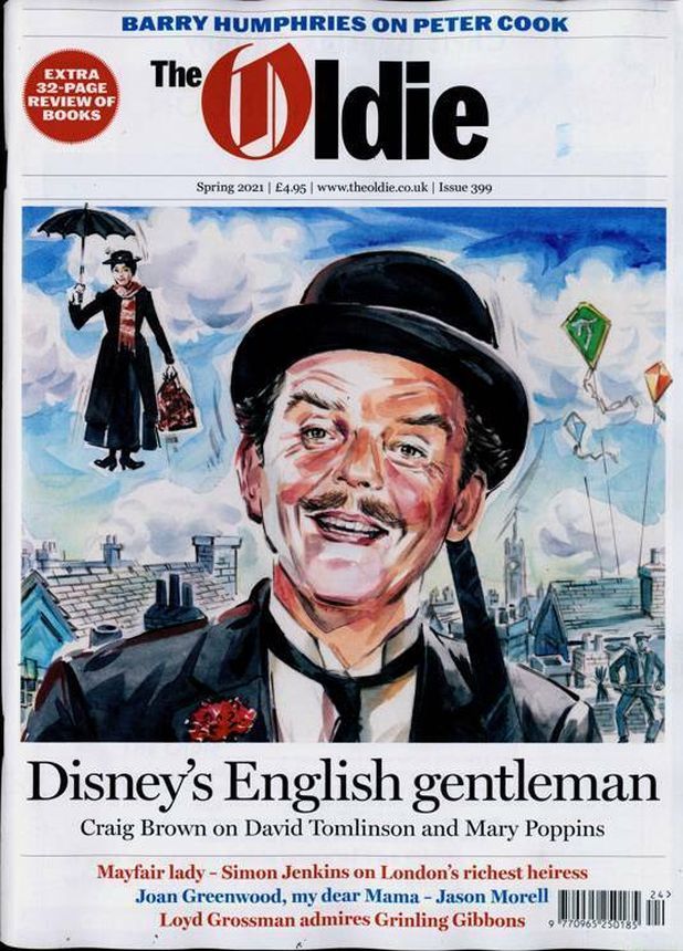 THE OLDIE magazine side cover Issue 399 Spring 2021