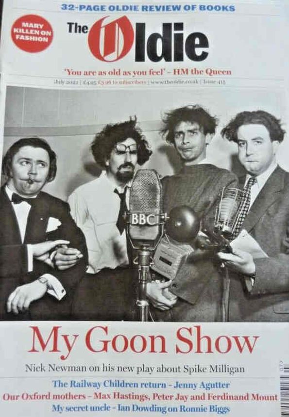 THE OLDIE magazine side cover Issue 415  July 2022