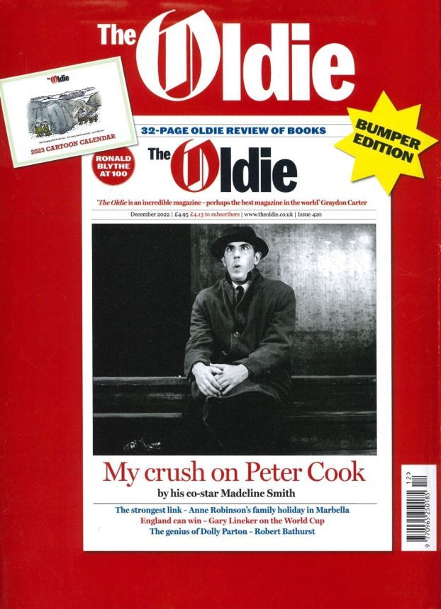 THE OLDIE magazine side cover Issue 420  December 2022