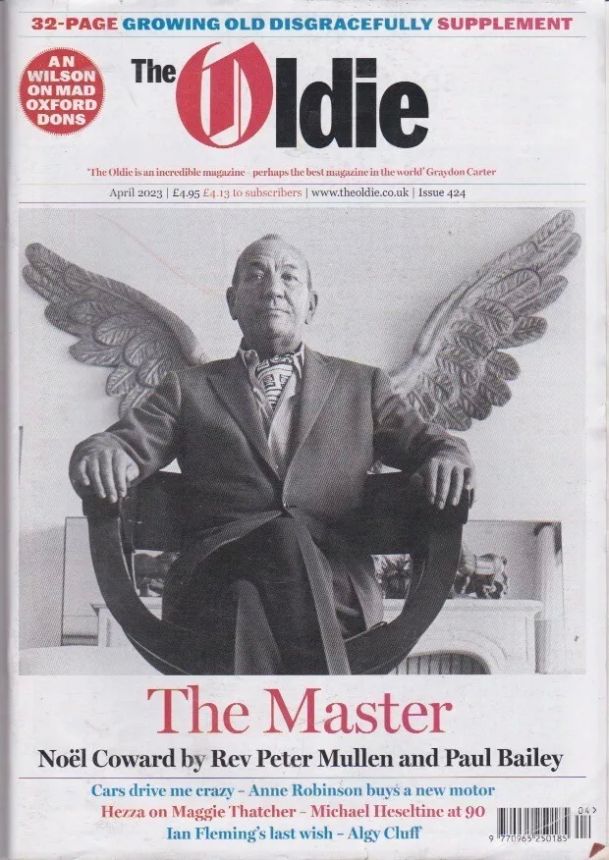 THE OLDIE magazine side cover Issue 424  April 2023