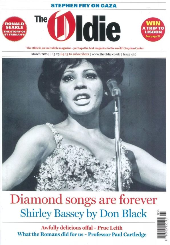THE OLDIE magazine side cover Issue 436  March 2024