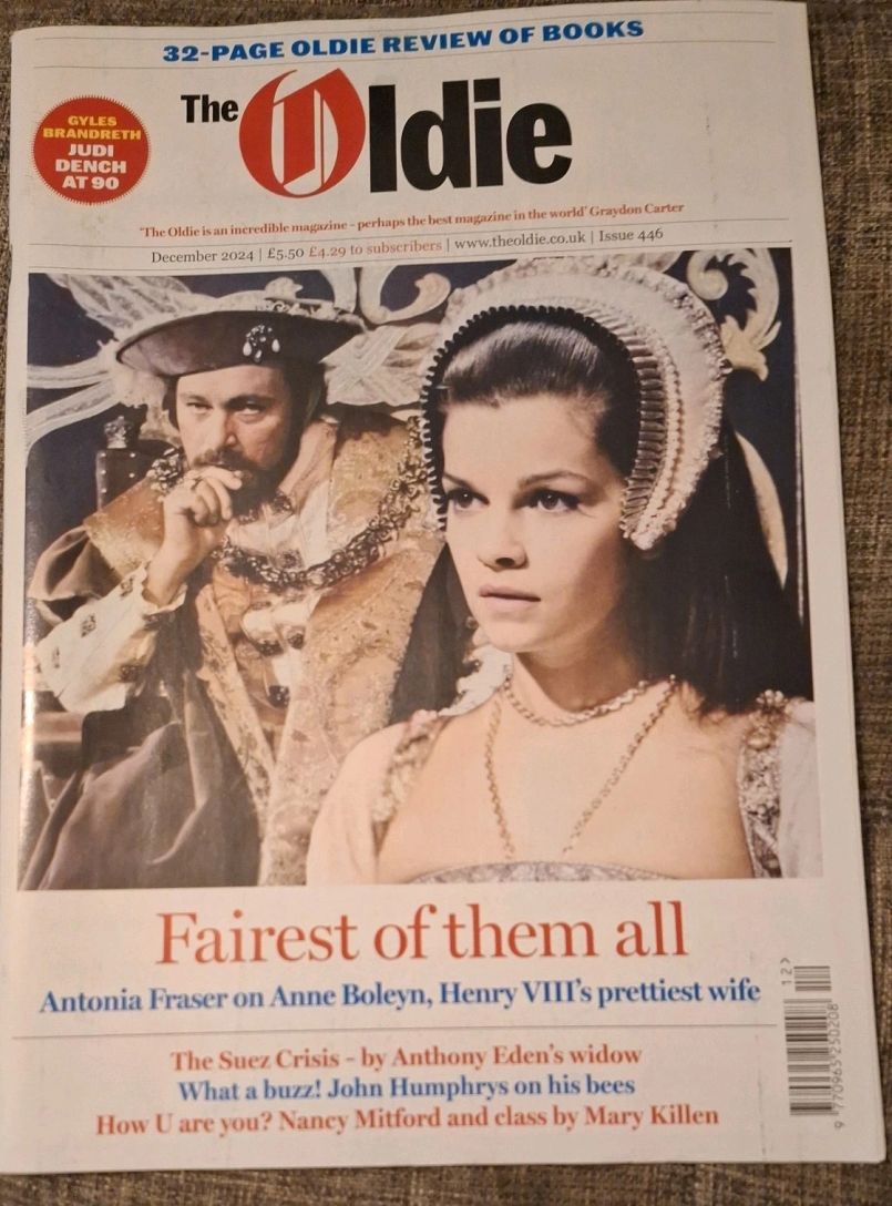 THE OLDIE magazine side cover Issue 446  December 2024