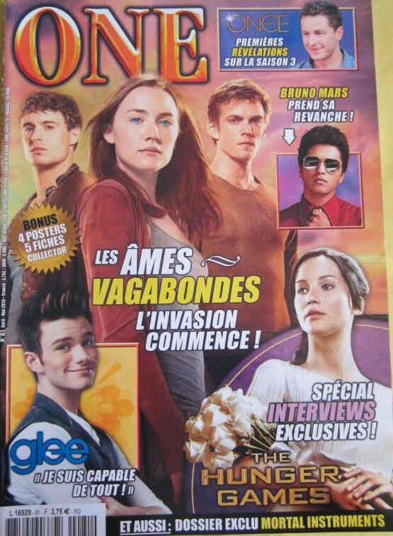 ONE (Fr) magazine side cover Issue 81  April/May 2013