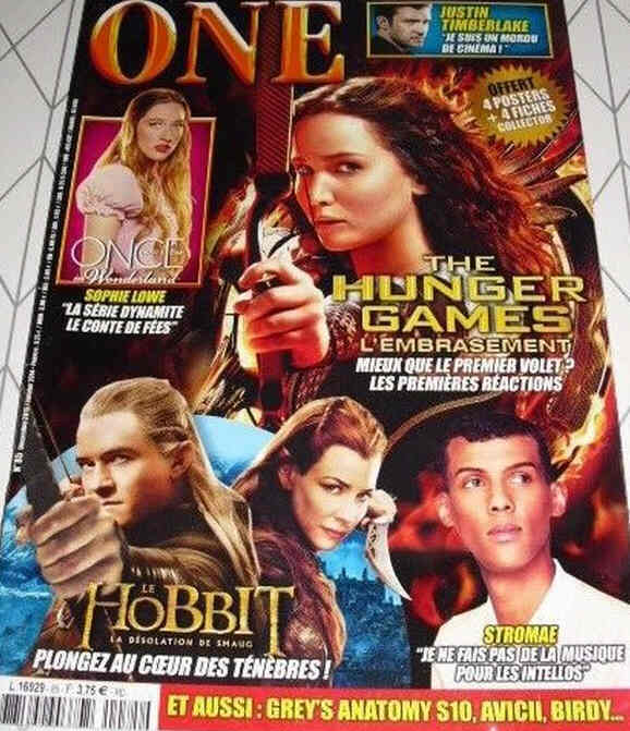 ONE (Fr) magazine side cover Issue 85  December 2013