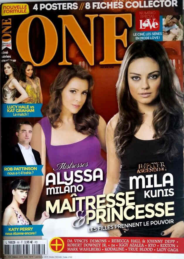 ONE (Fr) magazine side cover Issue 88  June/July 2014