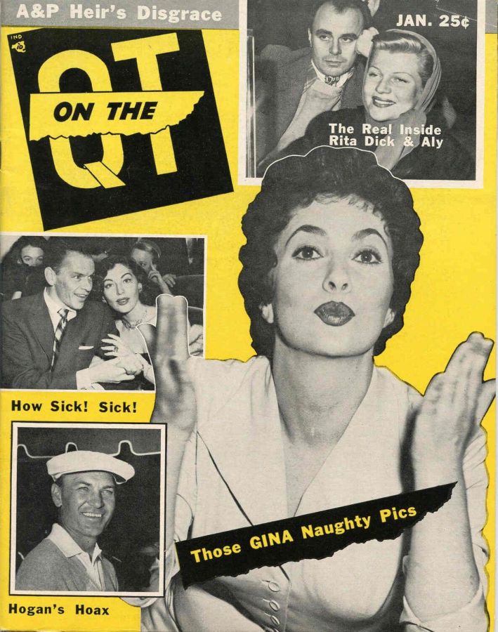 ON THE QT magazine side cover  Vol 1 No 4 January 1956