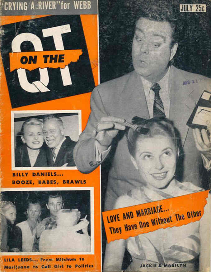 ON THE QT magazine side cover July 1956