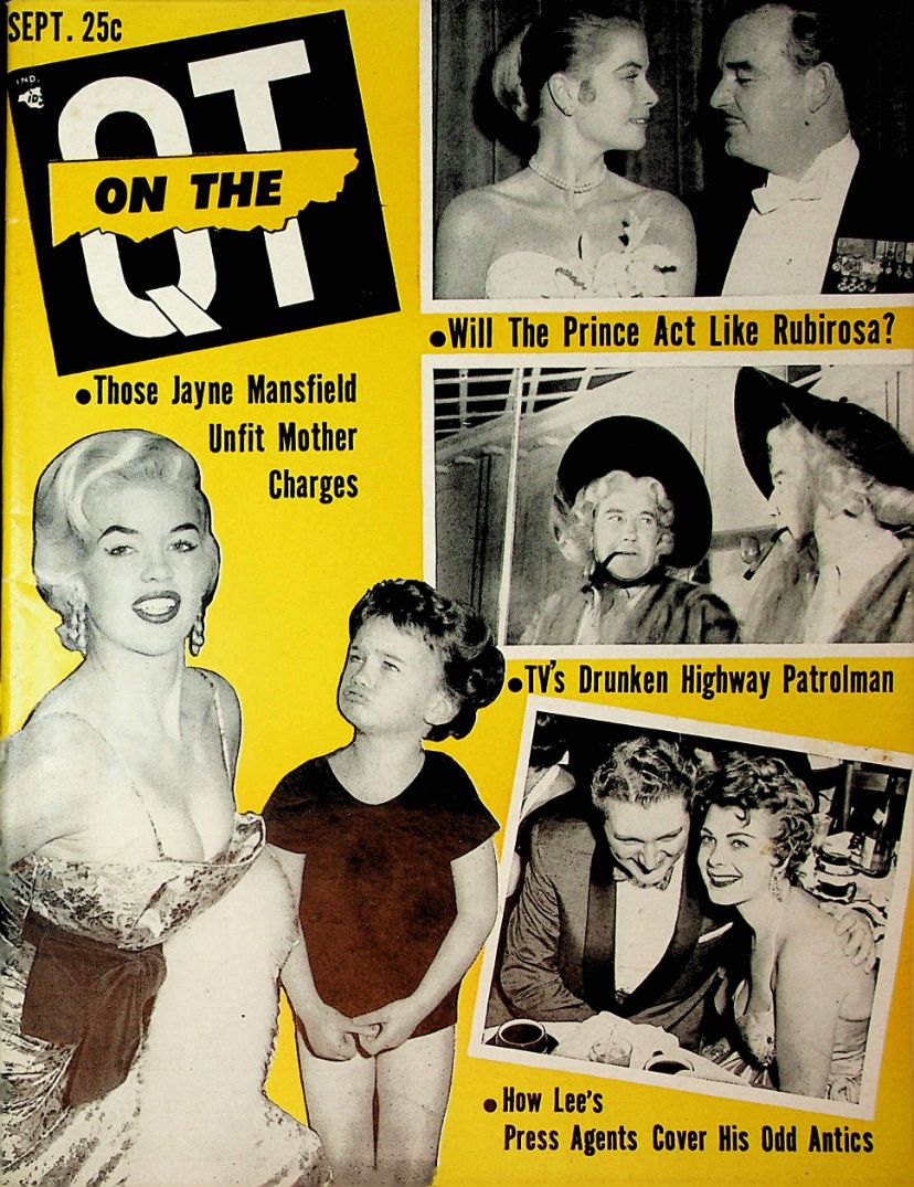 ON THE QT magazine side cover September 1956