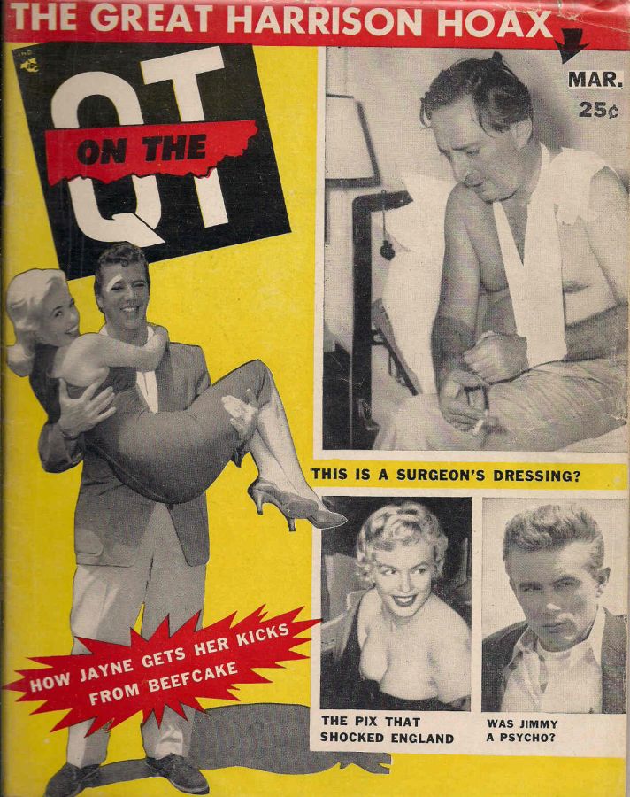 ON THE QT magazine side cover March 1957