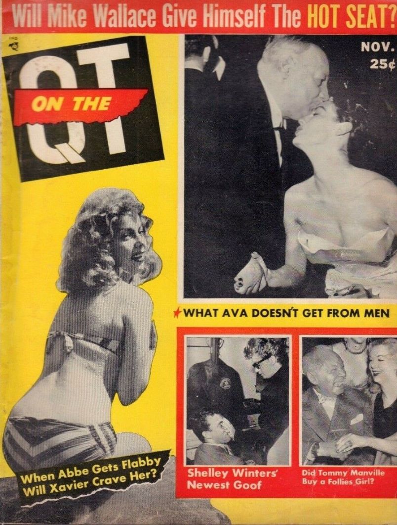ON THE QT magazine side cover November 1957