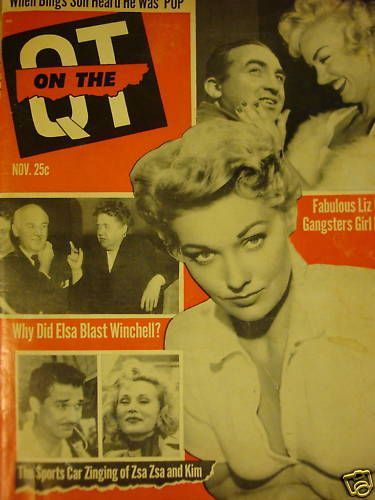 ON THE QT magazine side cover November 1958