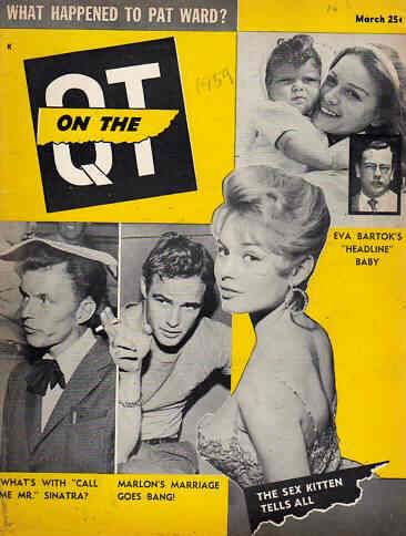 ON THE QT magazine side cover March 1959