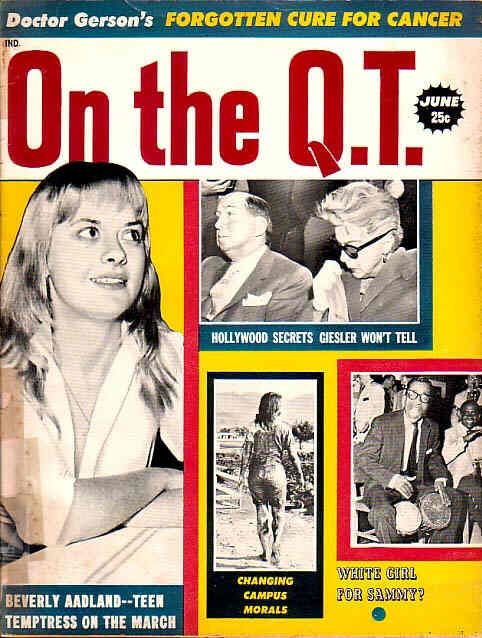 ON THE QT magazine side cover June 1960